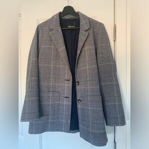 Madewell plaid blazer jacket